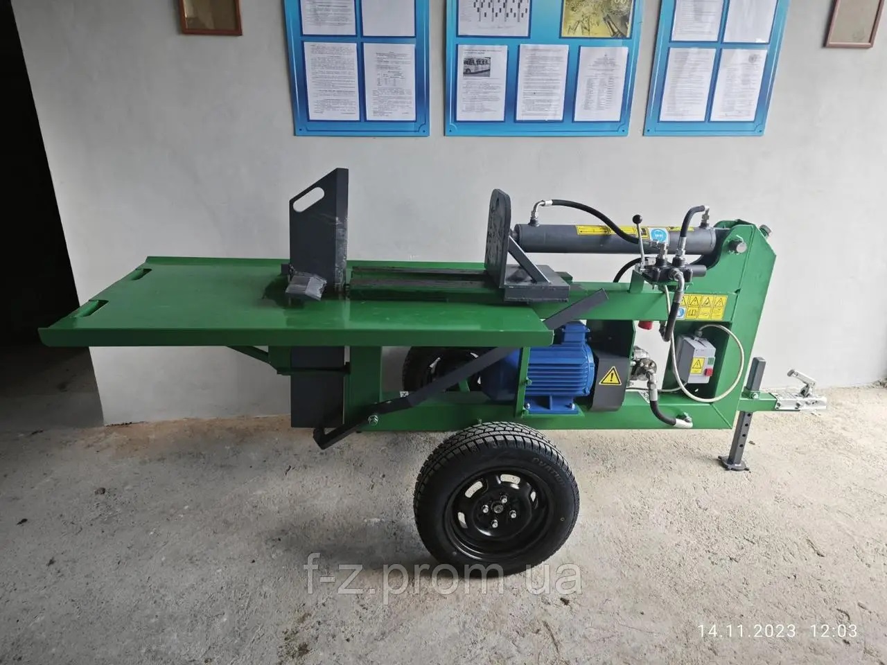 Industrial hydraulic splitter for firewood harvesting and biofuel production