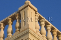 Balusters and balustrades are rectangular, round, and shaped.